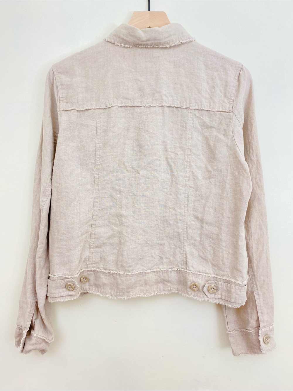Tommy Bahama Women’s Large Linen Jacket Quiet Luxury Euro Summer Boho Natural - Picture 9 of 12